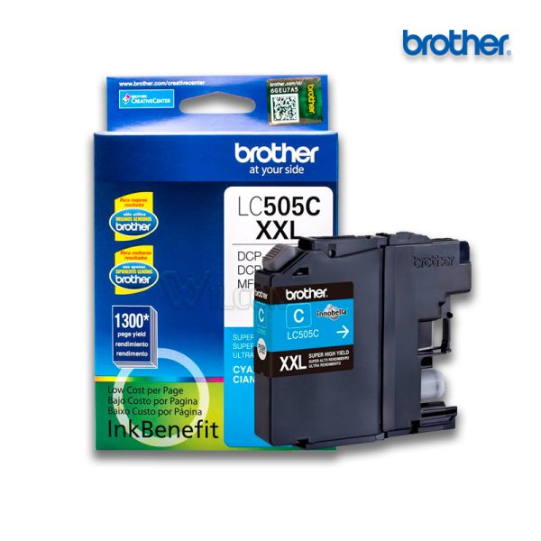 TINTA PARA IMPRESORA BROTHER DCPJ100 / DCPJ105 / MFCJ200 CIAN LC-505C