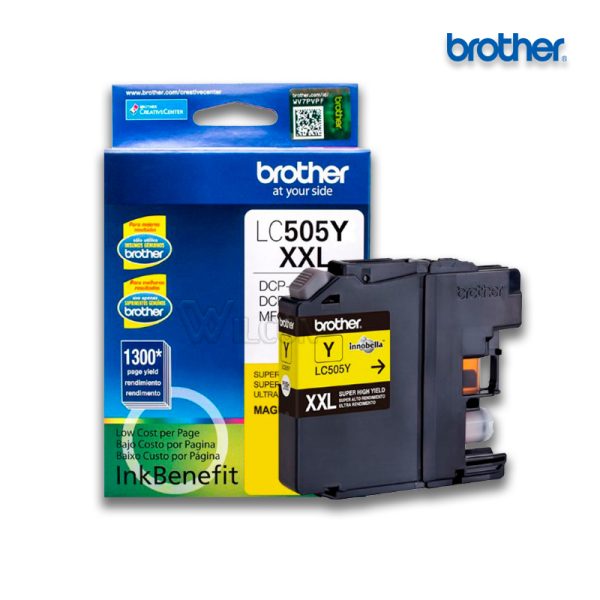 TINTA PARA IMPRESORA BROTHER DCPJ100 / DCPJ105 / MFCJ200 YELLOW LC-505Y