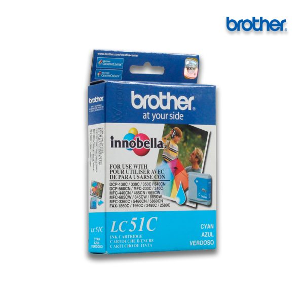 TINTA BROTHER MFC-240/MFC-3360 CYAN LC-51C