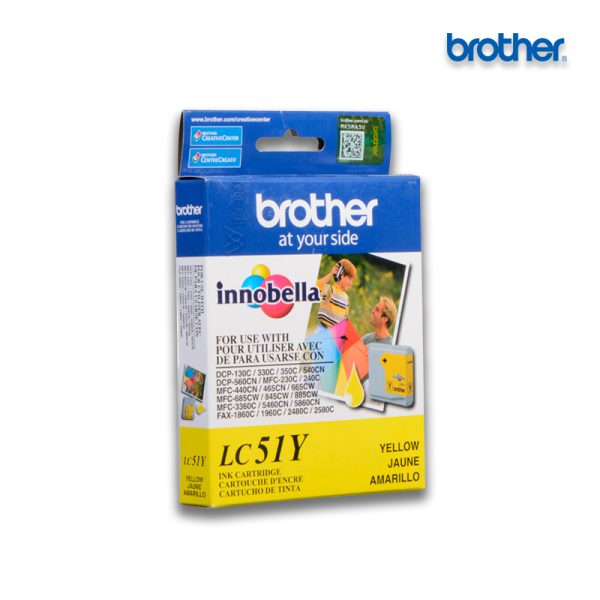 TINTA BROTHER MFC-240/MFC-3360 YELLOW LC-51Y