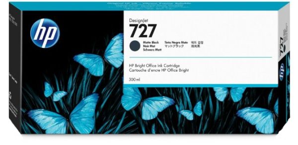 TINTA HP C1Q12A (727A) 300ML MATTE BLACK