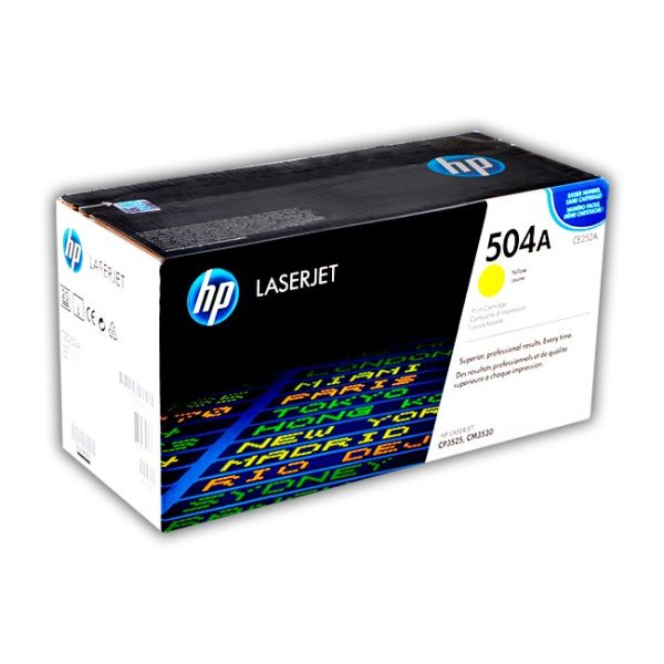 TONER HP CE252A (504A) L.J. CP3525 YELLOW