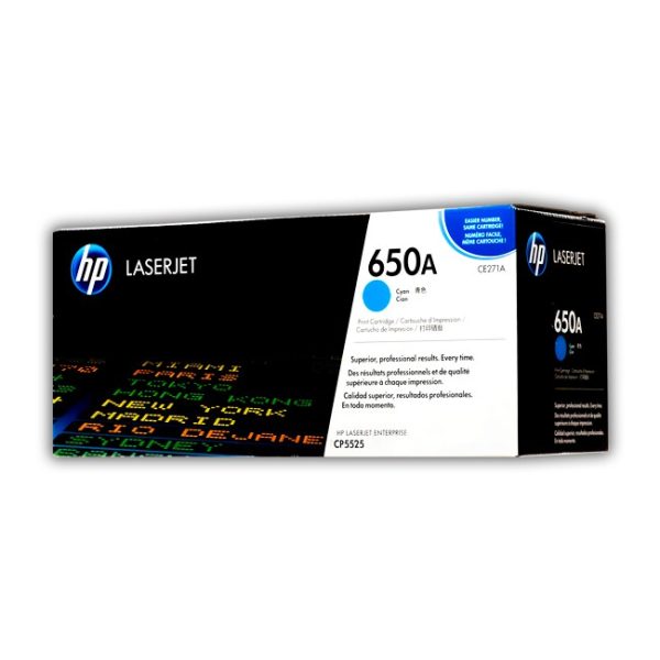 TONER HP CE271A (650A) L.J. CP5525 CYAN