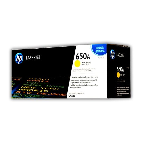 TONER HP CE272A (650A) L.J. CP5525 YELLOW