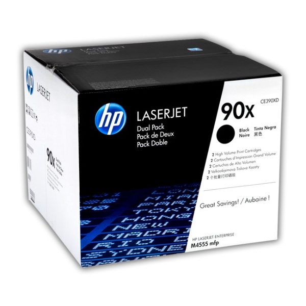 TONER HP CE390XD (90X) BLACK (PACK 2 CE390X)