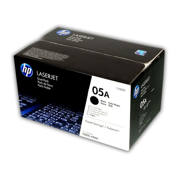 TONER HP CE505D (05D) (PACK 2 CE505A)