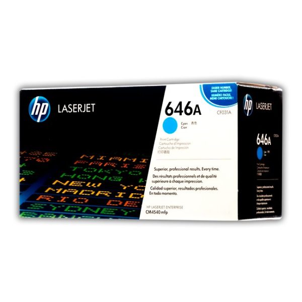 TONER HP CF031A (646A) L.J. CM4540 CYAN