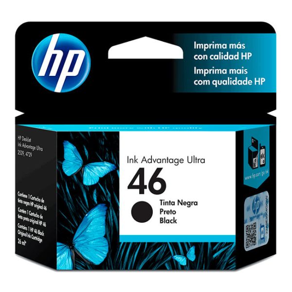 TINTA HP CZ637AL (46) NEGRO 1500 PGS