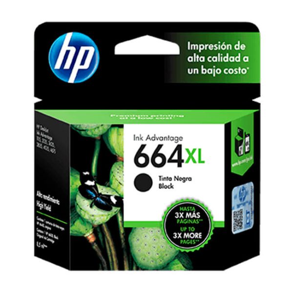 TINTA HP F6V31AL (664XL) NEGRO 480 PGS