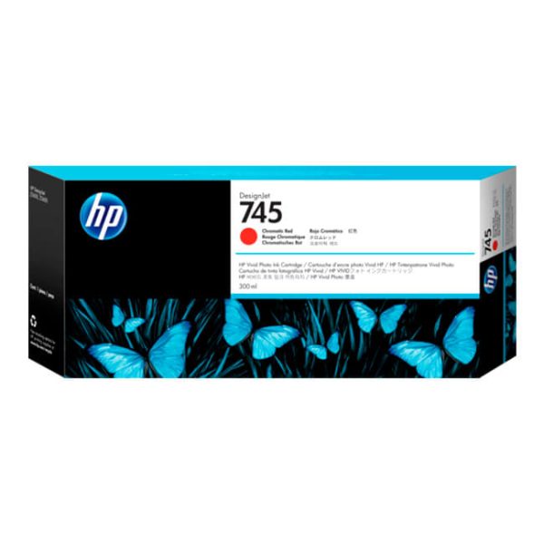 TINTA HP F9K06A (745A) 300ML CHROM RED