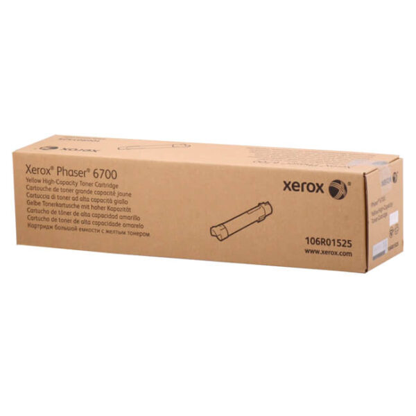 TONER XEROX 106R01525 YELLOW ALTA CAPACIDAD (PH 6700)