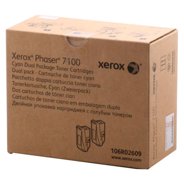 TONER XEROX 106R02609 DUAL PACK CIAN PARA PHASER 7100