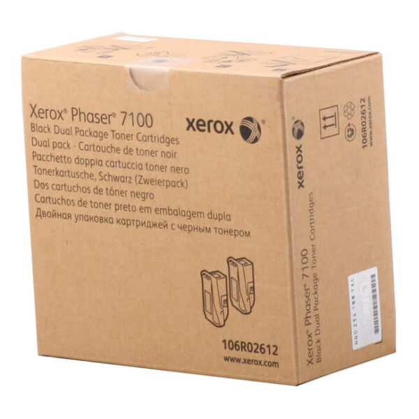 TONER XEROX 106R02612 BLACK DUAL PACK (PH 7100) 10 KPG