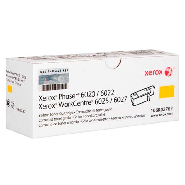 TONER XEROX 106R02762 YELLOW PARA PHASER 6020/6022