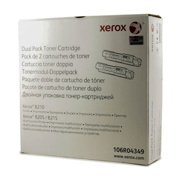 TONER XEROX 106R04349 DUAL PACK PARA B210 B215 B205