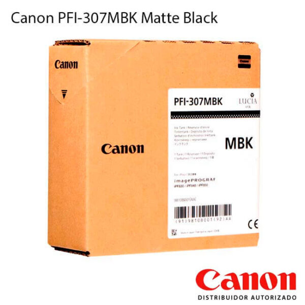 TINTA CANON PFI-307 MATE BLACK (0910B001AA)