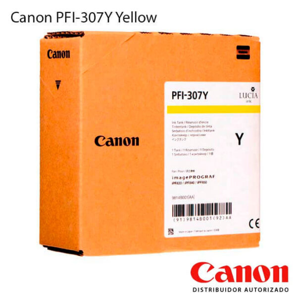 TINTA CANON PFI-307 YELLOW (0914B001AA)